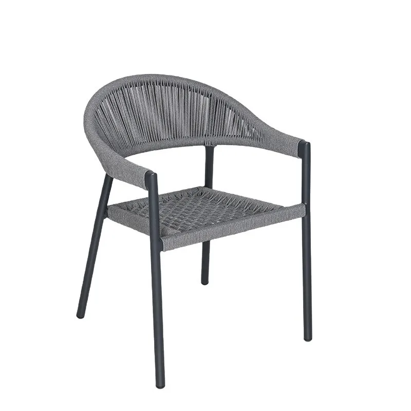 Rattan Dining Chair with Armre - Outdoor Furniture Metal Chairs 评论和价格